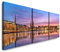 EAUZONE GmbH Panorama Hamburg 220 x 70cm - 3 Bilder je 70x70cm Bild XXL Panorama Deko Wandbilder auf Leinwand