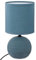 Atmosphera - Lampe Timeo bleue striée - céramique H25 cm