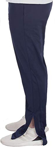 Henry Terre Trainingshose Herren Jogginghose Reißverschluss unten Hose Unisex Fussball Sport S-3XL, Farbe:Navy, Größe:L