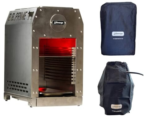 B.B. Prime Salamander Broiler by JJGeorge, 1500 Degree Broiler, Steak Searing Machine, Cook High End Steaks at Home, Infrared Broiler