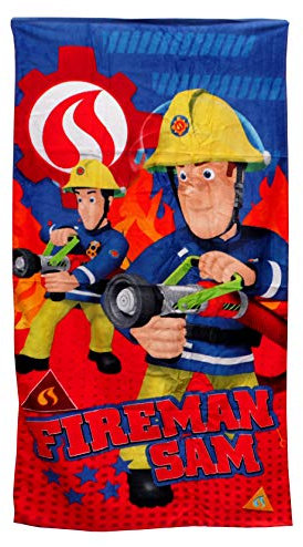 Fireman Sam Kinder Badetuch Strandtuch 70x140 cm Baumwolle