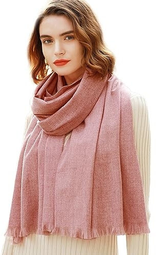 RIIQIICHY Damen Schal Winter Rosa Pashmina Stola Festlich Herbst xxl schals Tücher für Abendkleider Frauen Hochzeit Schultertuch