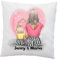LIEBTASTISCH Kissen Personalisiert mit Mutter und Tochter Motiv - Muttertagsgeschenke - Geschenk Mama - Geschenk für Mütter - Deko Kissen Weiß 40x40cm (Mutter - Tochter)