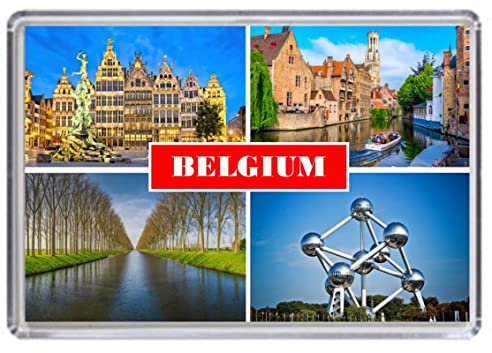 Belgium Souvenir Acrylic Fridge Magnet (Standard: 70x45mm)