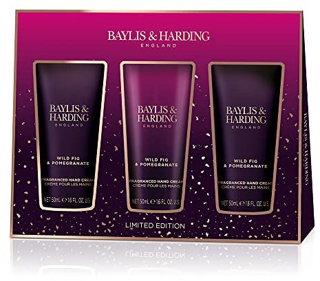 Baylis & Harding Wild Fig & Pomegranate Luxury Hand Treats Gift Set (Pack of 1) - Vegan Friendly