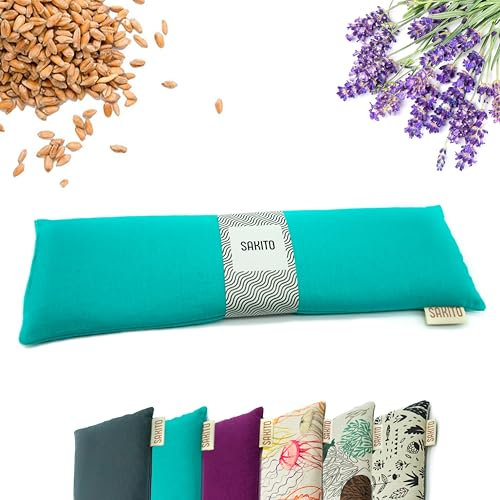 Cuscino Termico Microonde (43x12 cm) - Sollievo Naturale per Dolori Cervicali, Lombari e Mestruali, Uso a Caldo o a Freddo - Elevata Ritenzione del Calore - Profumo di Lavanda