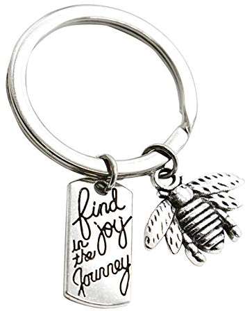 Schlüsselanhänger Damen Herren Anhänger über Schlüsselanhänger Queen Sie! Alle es ist Bienen in Reise geschenkte Schlüsselanhänger Freimaurer Schlüsselanhänger (Silver, One Size)