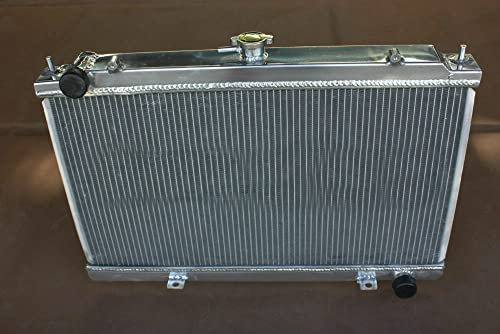FSMOTO Radiador de aluminio para Nis-san 200SX Silvia S14 S14A S15 SR20DET 2.0i 16V Turbo Coupe 1994-2002 Manual