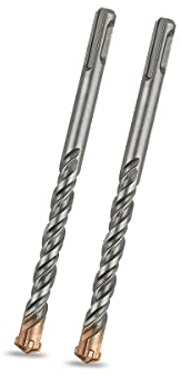 Meccion SDS Plus Hammerbohrer 12mm x 160mm x 2pcs Professionell Betonbohrer mit 4 Hartmetall Schneiden, Ideal zum Bohren in Stein, Beton, Naturstein, Ziegelmauer