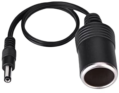 Dioche Zigarettenanzünder Buchse Kabel, 24V DC-Stecker (5,5 x 2,1 mm) auf Auto Zigarettenanzünderbuchse