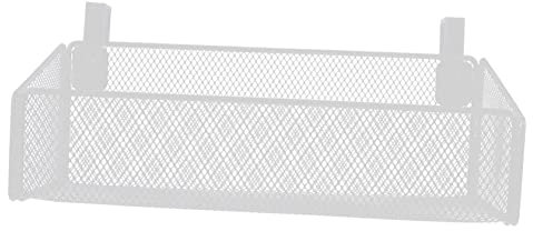 Healeved Bedside Hanging Storage Basket - Metal Mesh Bedside Shelf with Adjustable Hooks, Dormitory Bed Organiser Caddye for Home Office School Dorm Room Bunk Bed - Bunk Bed Shelf