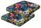 shivler Gartenstuhlauflage Gartenstuhl Auflage Sitzkissen Stuhlkissen Stuhl Sitzauflage Kissen (2 Stck., Bunte Blätter)
