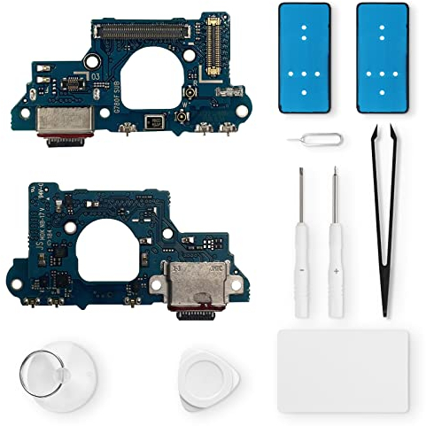Eonpam Conector de carga para Samsung Galaxy S20 FE 4G/SM-G780 Puerto de carga Reemplazo Conector con Auriculares Jack Micrófono + Kit de Reparación