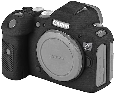 Easy Hood EOS R6 Mark II/R6 II/EOS R6 Kamera Tasche, Schutzhülle Weiche Silikonhülle für Canon EOS R6 Mark II/EOS R6 II/EOS R6 Spiegellose Kamera, Staub-, stoß- und sturzsicher Kameratasche Schwarz
