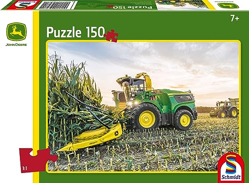Schmidt Spiele 56471 John Deere 9900i Feldhäcksler, 150 Teile Kinderpuzzle