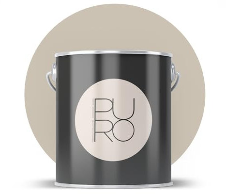 Livingwalls PURO Premium Wandfarbe c7000 - Malerfarbe mit sehr hoher Deckkraft - matte hochwertige Innenfarbe in Beige - 1l