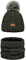 Alur Mütze Kinder Unisex Beanie mit Loop Schal Set Wintermütze Strickmütze mit Bommel - Warme Elastisch Elegant Winter Mütze Schal Eko Bommelmütze - Weiches Garn Stilvoll Warm (Khaki)