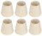 Cyrank 6 Stück Kronleuchter Lampenschirm, Beige Kleine Lampenschirme, Clip-Lampenschirmen, Lampenschirm aus Stoff, Barrel Lampenschirm, Wandlampenabdeckungen, Ersatz Für Tischlampe Für E14-Glühbirne