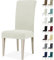 Ystyle Fundas Sillas De Comedor Pack 6, Fundas para Sillas Ajustables, Funda para Sillas Elástica, Cubre Funda Protectora Sillas Lavables para Banquetes Hogar Restaurante Hotel, Blanco Natural