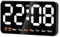 Frefgikty Orologio da parete digitale, 22,9 cm, a LED, grande display con 12/24 ore, cifre , piccolo orologio da parete silenzioso durevole ()