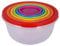 BH | Round Food Storage Containers | BPA Free | Set of 7 PCS| Plastic Food Storage Box with Rainbow Lids, Space Saving Nesting Design, Stackable, Microwave, Freezer & Dishwasher Safe - by Best House