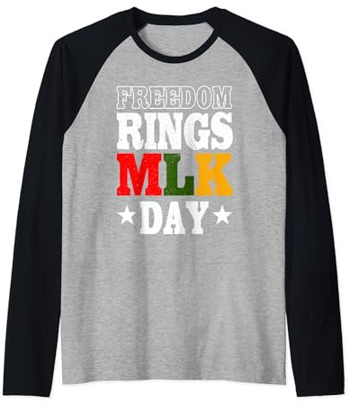 Freedom Rings MLK Day - Afroamerikanische Bürgerrechtsbewegung Raglan