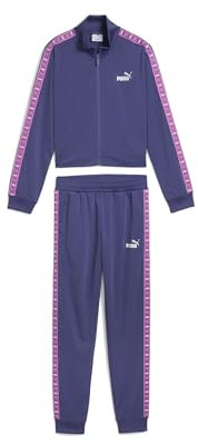 PUMA Mädchen ESS TAPE Poly Suit G Gestrickte Anzüge, Blue Crystal,