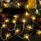 BLOOMWIN Solar Lichterkette Aussen Weihnachten - 6,5m 30 LED Solar Weihnachtsbeleuchtung Außen, Wetterfest Schneeflocken Lichterkette Außen, Solarleuchten Weihnachtsdeko Outdoor, Warmweiß