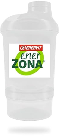 Enervit - Shaker EnerZona da 500ml con filtro e tappo a vite - Ideale fuori casa, facile da pulire!
