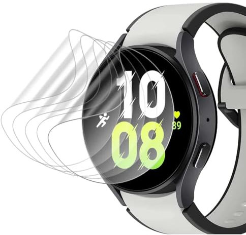 [5 Pack] Hydrogel Pellicola Protettiva Schermo per Samsung Galaxy Watch FE 40mm / Watch 7 40mm, [Film flessibile] Morbida TPU Protezioni Schermo [Trasparente HD]