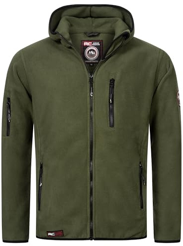 Rock Creek Fleecejacke Herren Outdoor H-390 | Wärmender Sweat-Pullover mit Reißverschluss, weiche Wanderbekleidung für Männer, Alltag, Camping und Freizeit