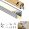 GEEKLUX LED Aluminium Profil 2 m x 6 (12 m) U-Aluminiumprofil für led Streifen bis 15 mm – led Profil mit milchigem Diffusor, Endkappen, Schrauben und Montagematerial, 2000 x 27,2 x 15 mm