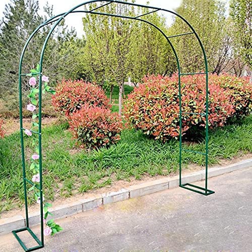 Gartenbogen aus Metall für Kletterpflanzen und wetterfeste Pergola Rankhilfe mit Fundament einfach zu montieren