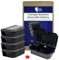 READY STEADY DEFEND 5 x Boite Appat Souris | Boite a Appat Rat et Souris | Lot de 5 Boîtes à Souris Vides | Boîte d’Appât Réutilisable pour Une Capture Efficace des Souris