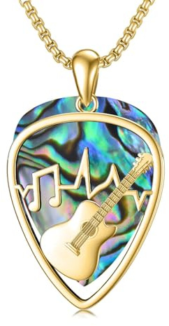 Shusukue Gitarren Plektrum/Lotus/Chakra/Elefanten/Engelsflügel Engel/Kleeblatt/Mutter Tochter/Kürbis/Schwester/Koala/Eule Baum/Kompass/Stethoskop Halskette Sterling Silber 925 Halsketten für Damen