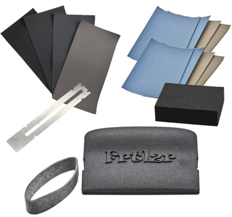FRTLZR Guitar Fret Polishing Kit Premium, Professional MicroMesh System, German-Made, Ergonomic Design, Fret finishing kit