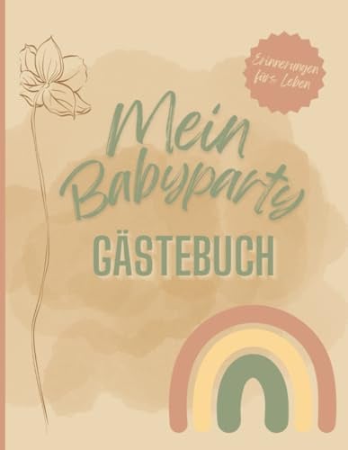 Babyparty Gästebuch - meine Babyparty I My first guestbook I Babyshower Gästebuch Mädchen und Junge I Spiele zur Babyparty I Geschenk zur Babyparty I ... Wünsche, Fotos, Erinnerungen, Pastellfarben
