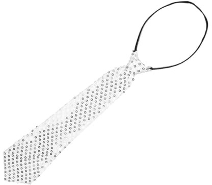 Pailletten Party Krawatte Glitzer Krawatte für Damen Herren Kostüm Accessoire Fun Krawatte glänzend Disco Karneval Fasching Festival Party Mode Accessoires