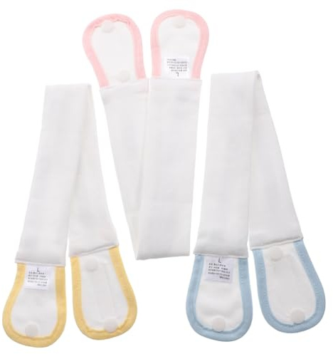 KAILIKETIY 3 Stück Babybauchband aus Baumwolle mit Leichter und Tragbarer Nabelbruchgürtel für Neugeborene zur Bauchnabel und Windelbefestigung Zufällige Farbe