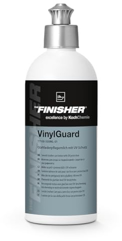 THE FINISHER Koch Chemie VinylGuard 500ml Polsterpflege Lederpflege – Pflegemilch für Vinyl, Kunstleder & Kunststoff – Seidenglanz & UV-Schutz – Lederpflege & Polsterpflege für Auto, Boot & Wohnmobil