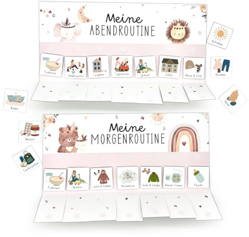Wochenplaner Kinder & Routine Planer Kinder – Tagesplaner Kinder | Aufgabentafel für Zuhause – Inkl. To Do Liste Kinder & Belohnungssystem Kinder für eine stressfreie Morgenroutine