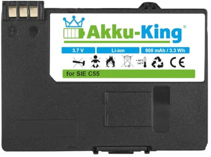 Akku-King Akku kompatibel mit Siemens V30145-K1310-X250 - Li-Ion - für C55 A51 A52 A55 A57 A60 A62 A65 A70 A75 C60 M55 MC60 S55