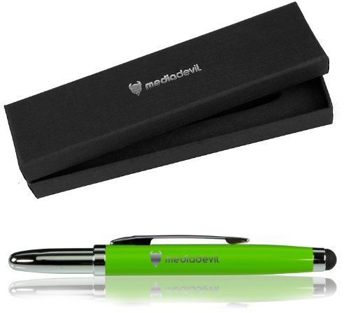 MediaDevil Touchscreen Stylus (Green) for Tablets & Smartphones (e.g. Apple iPad, iPhone, Samsung Galaxy Tab) -