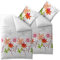 CelinaTex Enjoy Bettwäsche 155 x 220 cm 4teilig Baumwolle Bettbezug Seersucker Ayana Blumen Weiß Rot Grün