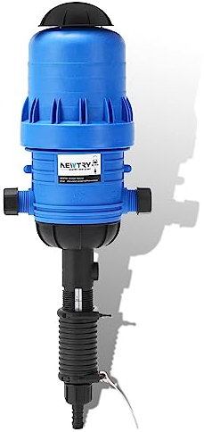 NEWTRY Inyector de fertilizante ajustable de 0.4% ~ 4% alimentado por agua Dispensador de líquido químico 4.4~660.43 galones/h