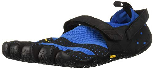 Vibram Five Fingers Homme V-Aqua Chaussures de Sports Aquatiques, Bleu (Blue/Black Blue/Black), 49 EU