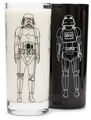 Thumbs Up Original Stormtrooper - 4 Trinkgläser (2x schwarz, 2x klar)