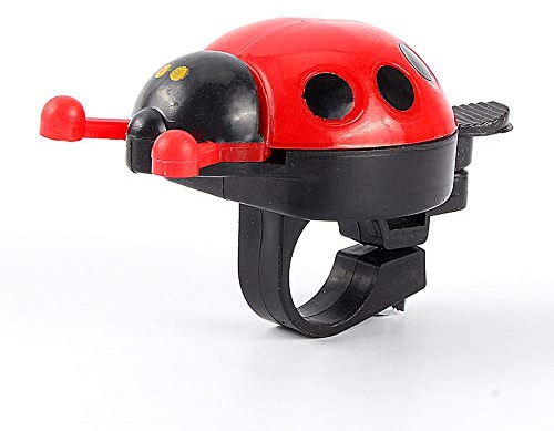 Kinder Fahrradklingel, Marienkäfer Design, Radfahren Sicherheit, Lenkermontage, Rot für Kinder, Schule, Park und Wochenendausflüge