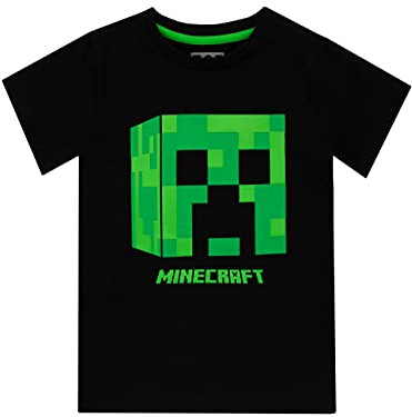 Minecraft Boy's Minecraft Boys' Creeper T-Shirt, Kelly Green T-Shirt