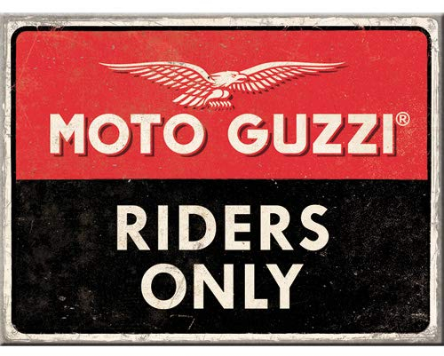 Nostalgic-Art 14383 - Moto Guzzi - Riders Only - Magnet 6 x 8 cm